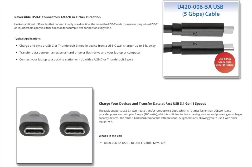 Aluminum Braided 100W USB-C to USB-C 2.0 Cable