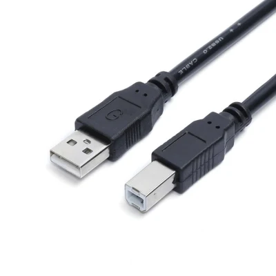 Hochwertiges schwarzes 1,5 m langes USB2.0-Am-zu-Bm-Druckerkabel