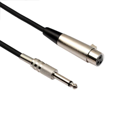 1 Meter Audiokabel XLR-Buchse auf 6,3-mm-TRS-Stecker PRO Audio-Video-Stereo-Mikrofonkabel