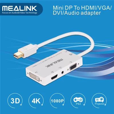 Mini Displayport Dp auf HDMI/DVI/VGA/Stereo-Audio-Adapterkabel